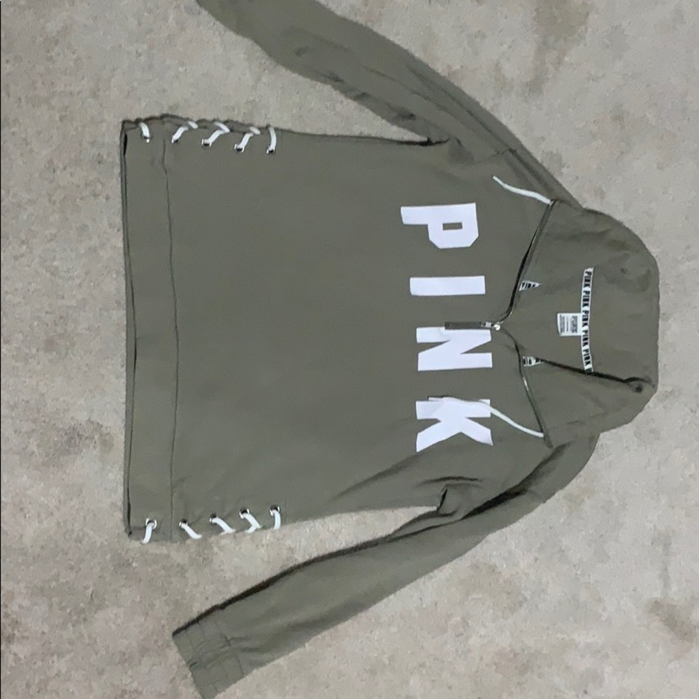 Pink Victoria’s secret quarter zip